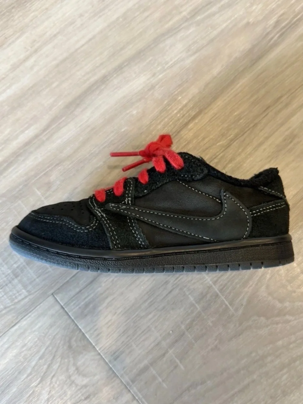 Nike Air Jordan 1 Low x Travis Scott Black Phantom Youth 9C